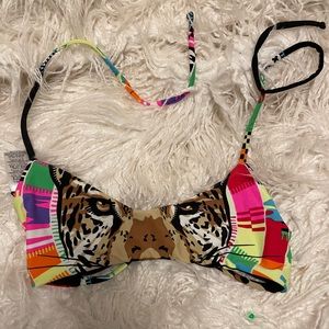 Mara Hoffman jaguar bikini top reversible
